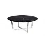 Стол журнальный черный (искусственный мрамор) 33FS-CT2029-BS от ImperiumLoft