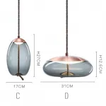 Подвесной светильник WICK C Дымчатый от ImperiumLoft