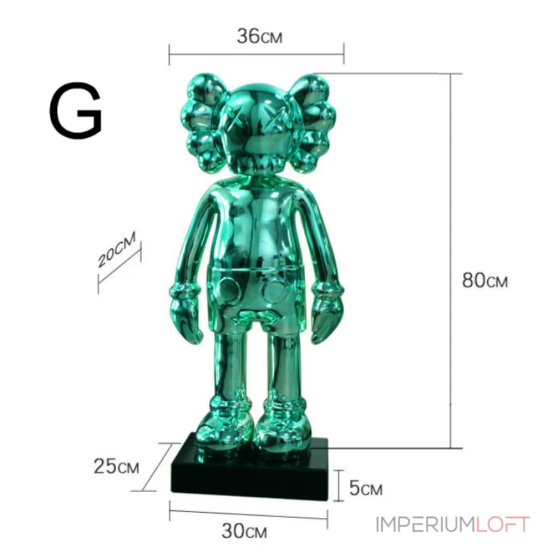 Дизайнерская скульптура кукла Kaws LaLume-SKT00191