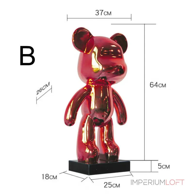 Дизайнерская скульптура кукла Kaws LaLume-SKT00191