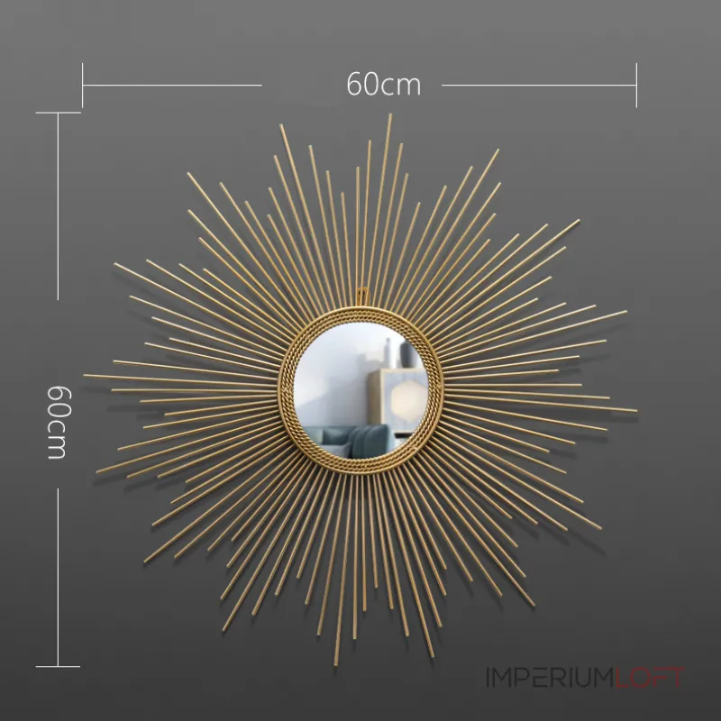 Дизайнерский настенный декор зеркало LaLume-KKK00231 от ImperiumLoft Дизайнерский настенный декор зеркало LaLume-KKK00231 от ImperiumLoft