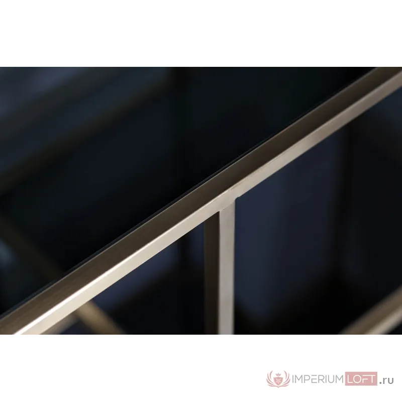 Стеллаж с черным стеклом (золотой) 46AS-SH1452-GOLD от ImperiumLoft