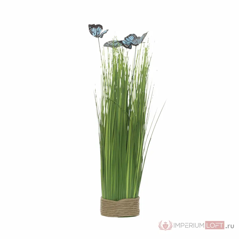 Стебли травы с голубыми бабочками 8J-14AK0041 от ImperiumLoft
