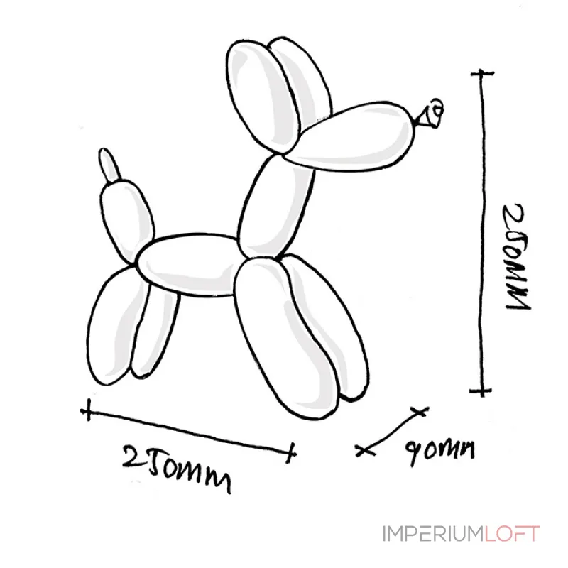 Дизайнерская скульптура собаки LaLume-SKT00169  от ImperiumLoft Дизайнерская скульптура собаки LaLume-SKT00169  от ImperiumLoft