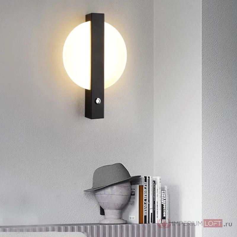 Настенный светильник HELGER Black от ImperiumLoft