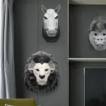 Дизайнерский настенный декор звери LaLume-KKK00232 от ImperiumLoft