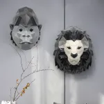 Дизайнерский настенный декор звери LaLume-KKK00232 от ImperiumLoft