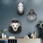 Дизайнерский настенный декор звери LaLume-KKK00232 от ImperiumLoft