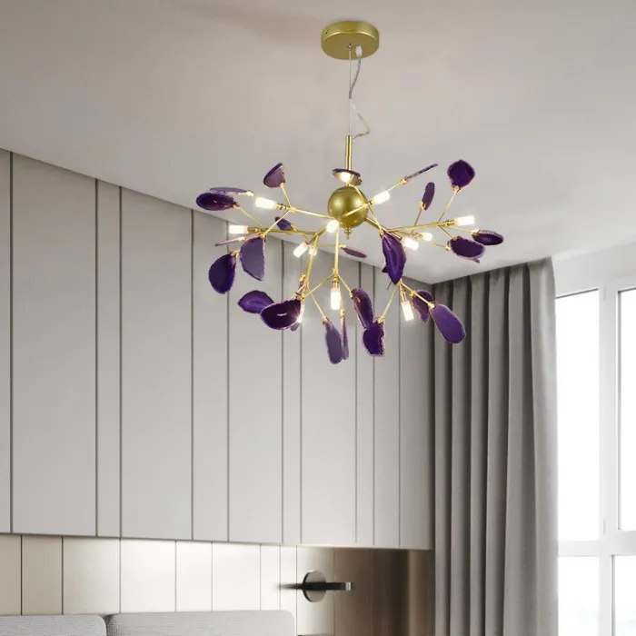 Подвесная люстра AGATE L16 Green от ImperiumLoft