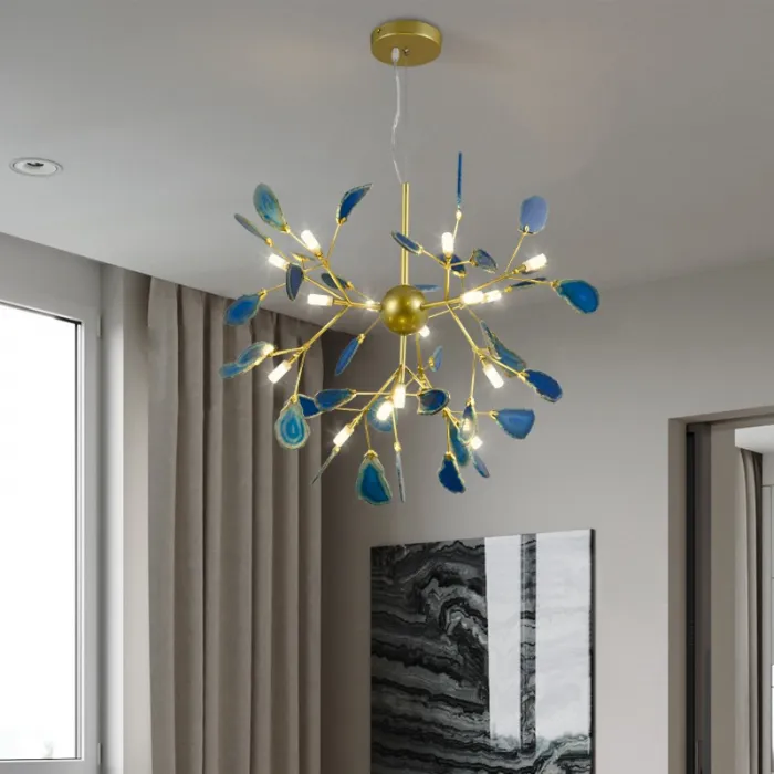 Подвесная люстра AGATE L16 Green от ImperiumLoft