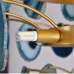 Подвесная люстра AGATE D70 Blue от ImperiumLoft