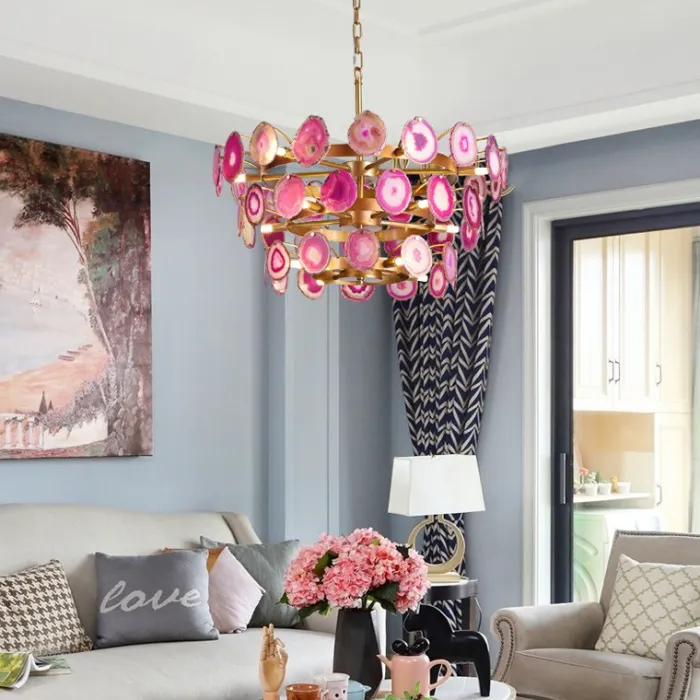 Подвесная люстра AGATE D70 Blue от ImperiumLoft