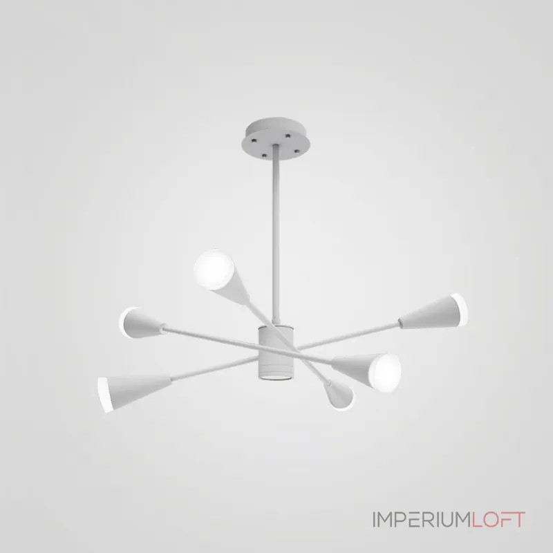 Люстра на штанге MILTON 6 Черный Люстра на штанге MILTON 6 Черный