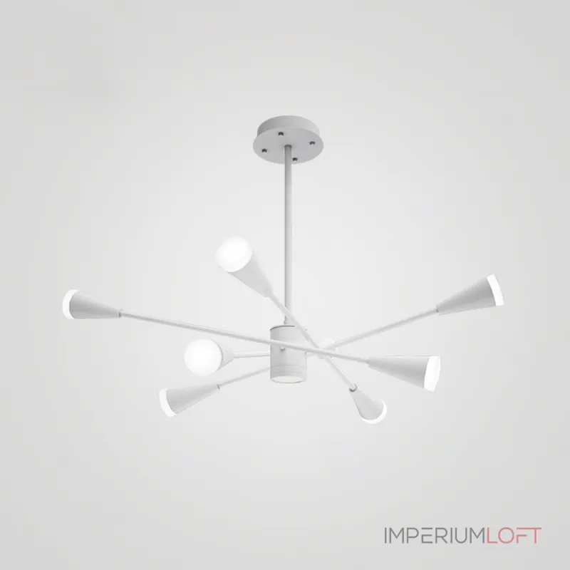 Люстра на штанге MILTON 6 Черный Люстра на штанге MILTON 6 Черный