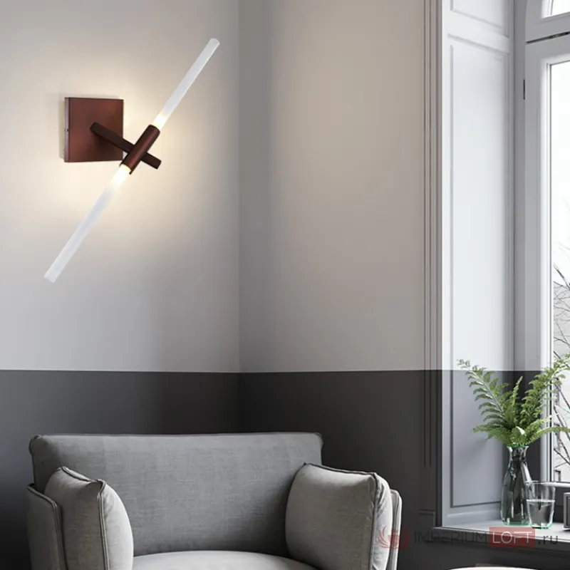 Настенное бра ANDES-WALL 2 Black от ImperiumLoft
