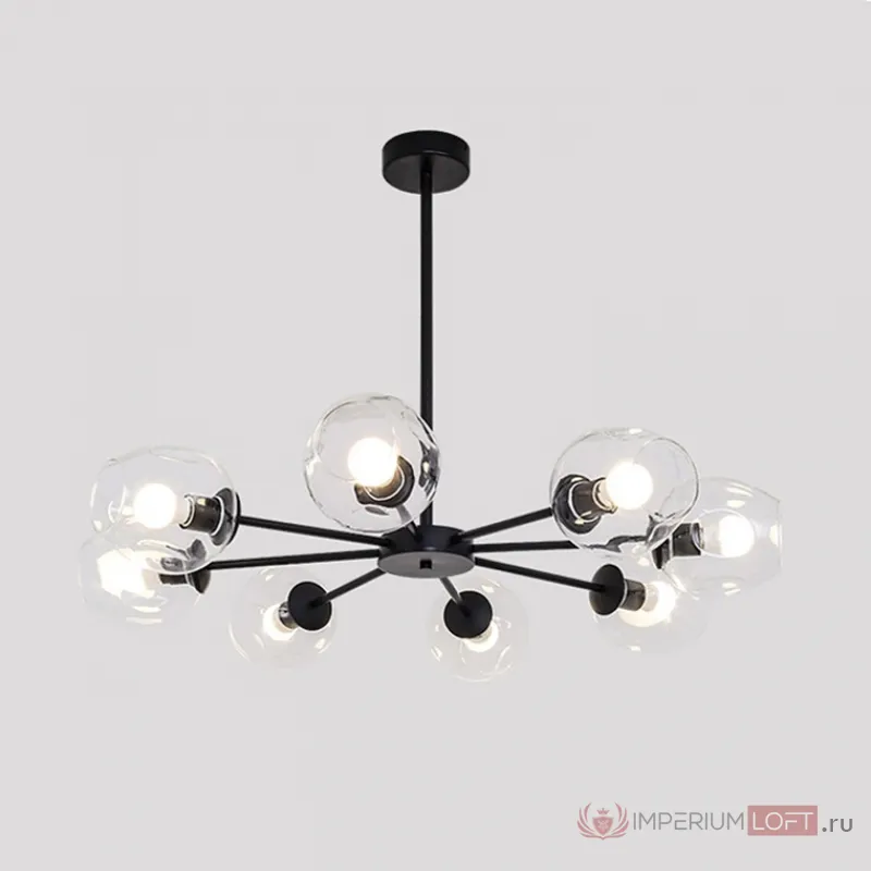 Люстра на штанге MARINE B 8 Black/Blue от ImperiumLoft