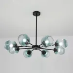 Люстра на штанге MARINE B 8 Black/Blue от ImperiumLoft