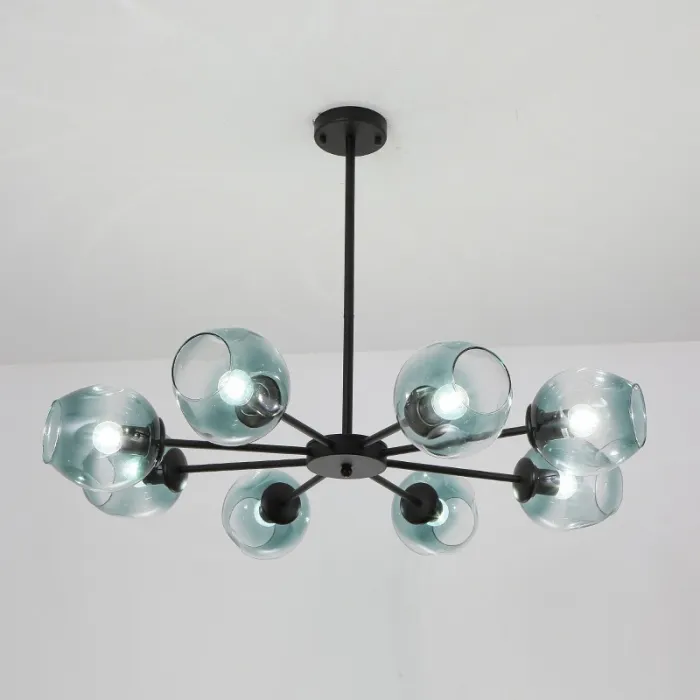 Люстра на штанге MARINE B 8 Black/Blue от ImperiumLoft