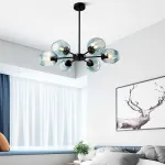 Люстра на штанге MARINE B 12 lamps Gold/Blue от ImperiumLoft