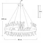 Люстра стеклянная LED 62GDW-913-800R от ImperiumLOFT от ImperiumLoft