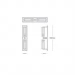 Настенный светильник (бра) Alouette linear sconce от ImperiumLoft