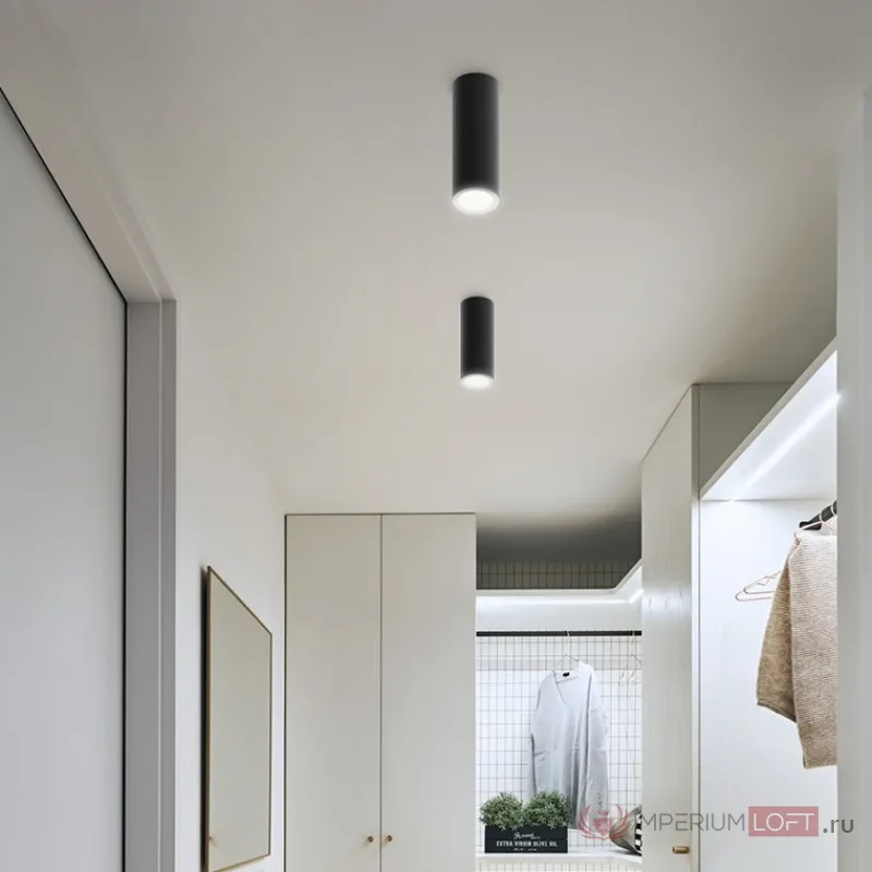 Потолочный светильник LINE H80 Black от ImperiumLoft