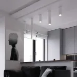 Потолочный светильник LINE H30 Black от ImperiumLoft