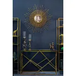 Столик журнальный черное стекло/золото 13RXET8083M-GOLD от ImperiumLoft