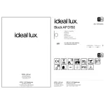 Настенный светильник Ideal Lux BLOCK 350554