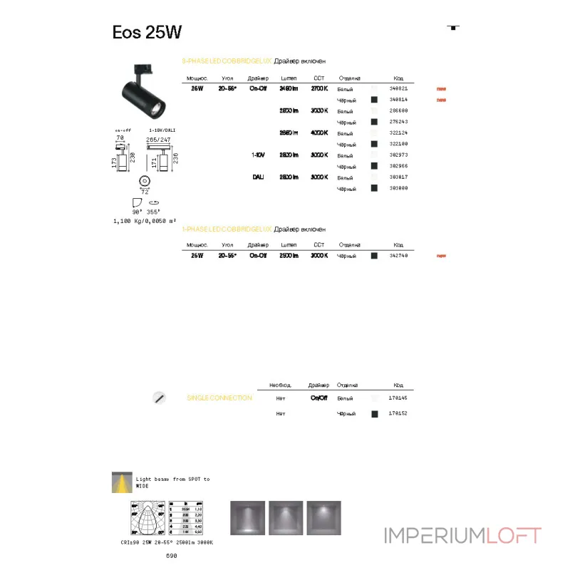Потолочный светильник Ideal Lux EOS 342740