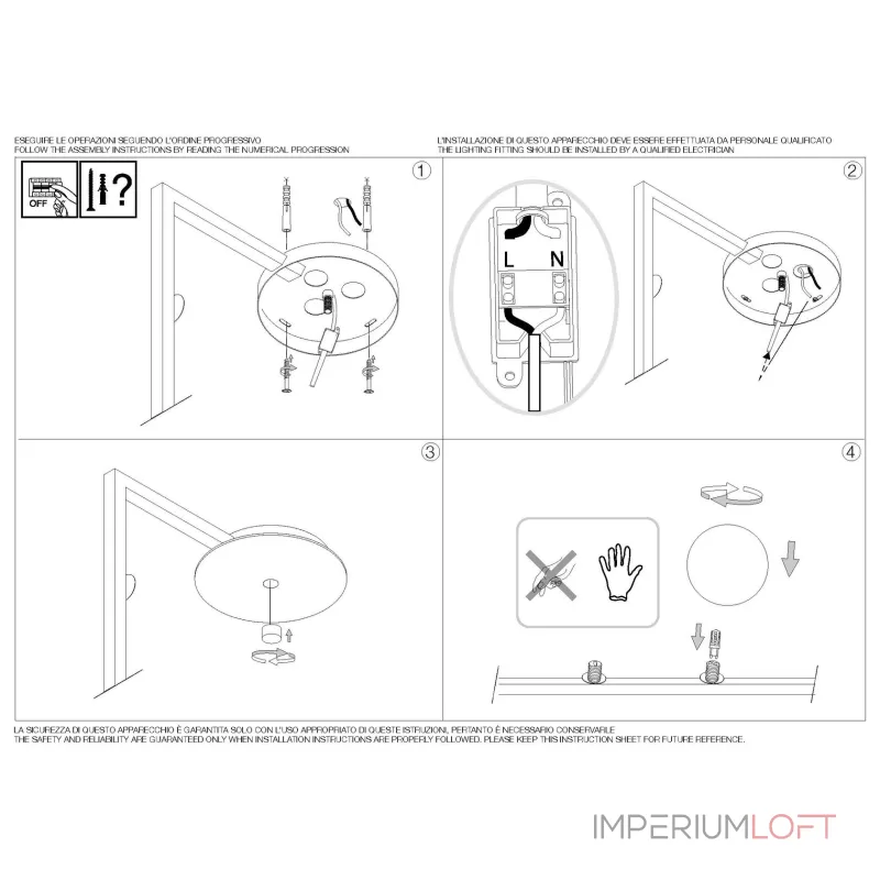 Потолочная люстра Ideal Lux BIRDS 273631