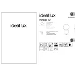 Настольная лампа Ideal Lux PERLAGE 292441