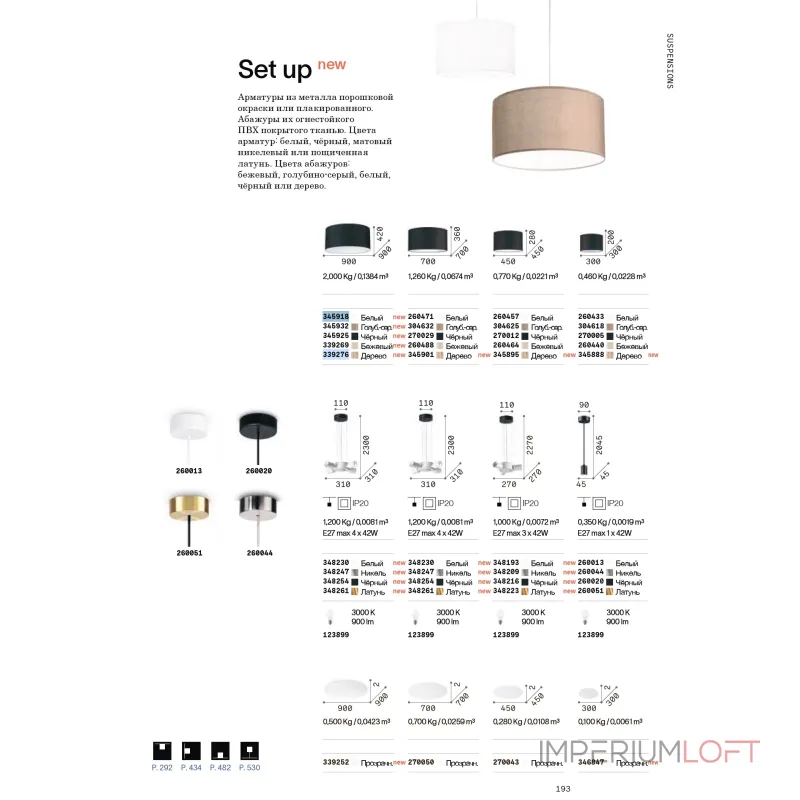 Абажур Ideal Lux SET UP 339276