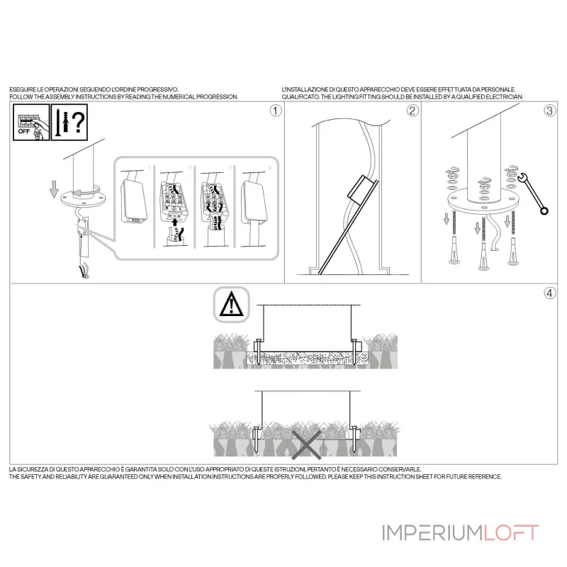 Садово-парковый светильник Ideal Lux ETERE 322261