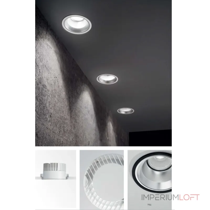 Потолочный встраиваемый светильник Ideal Lux OFF 266497