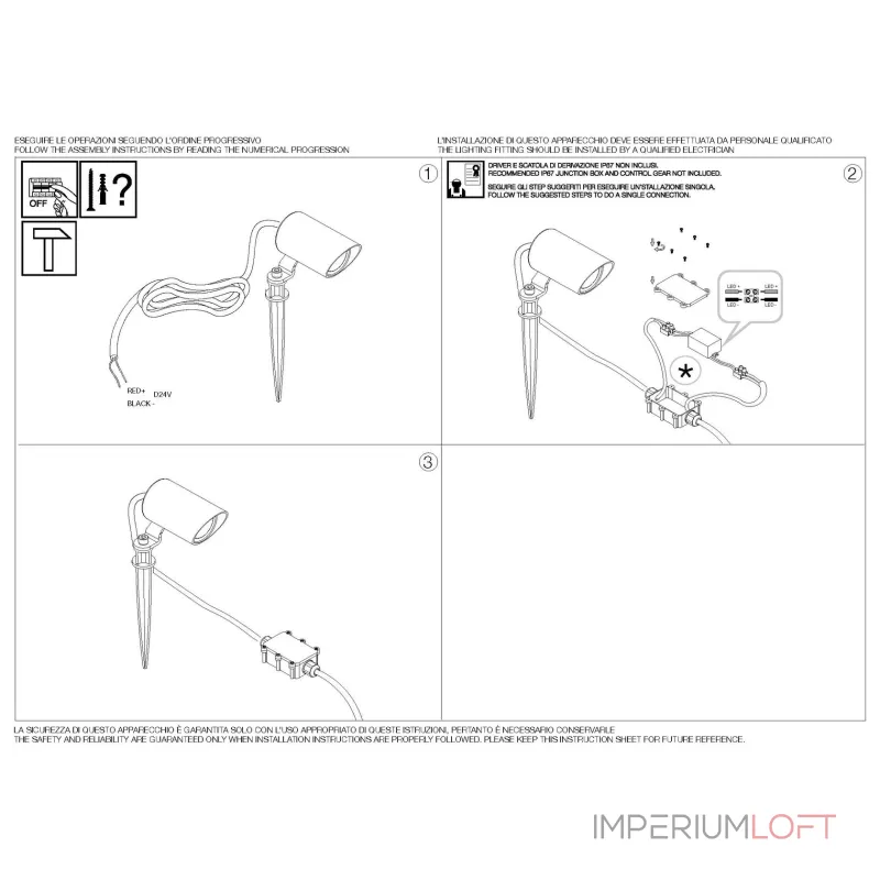 Садовый прожектор Ideal Lux KOALA 331386