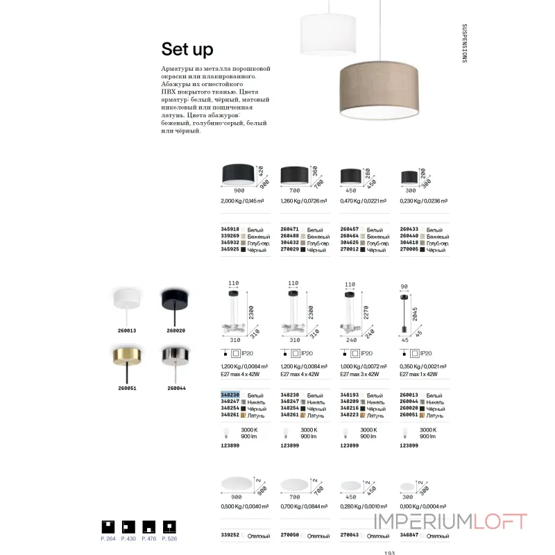 Подвесной светильник без плафона Ideal Lux SET UP 348230