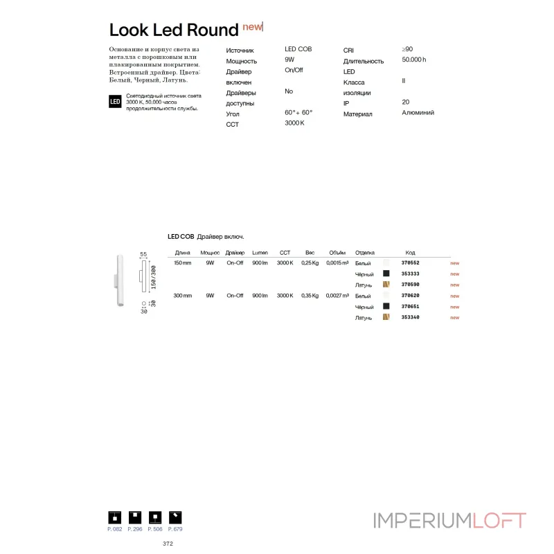 Настенный светильник Ideal Lux LOOK 353333 Настенный светильник Ideal Lux LOOK 353333