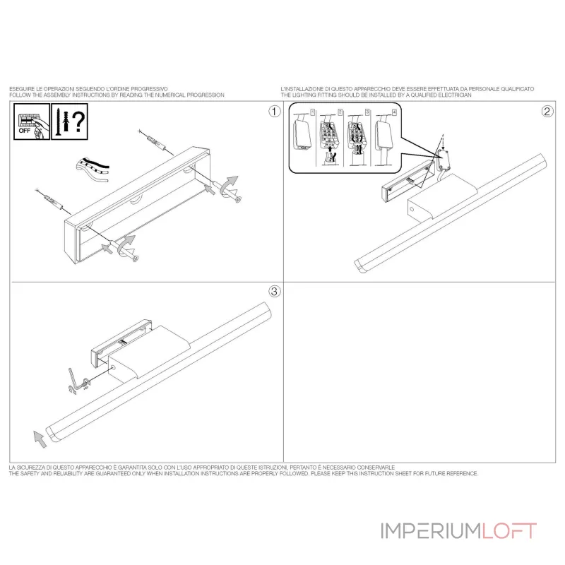 Настенный светильник Ideal Lux RIFLESSO 345130