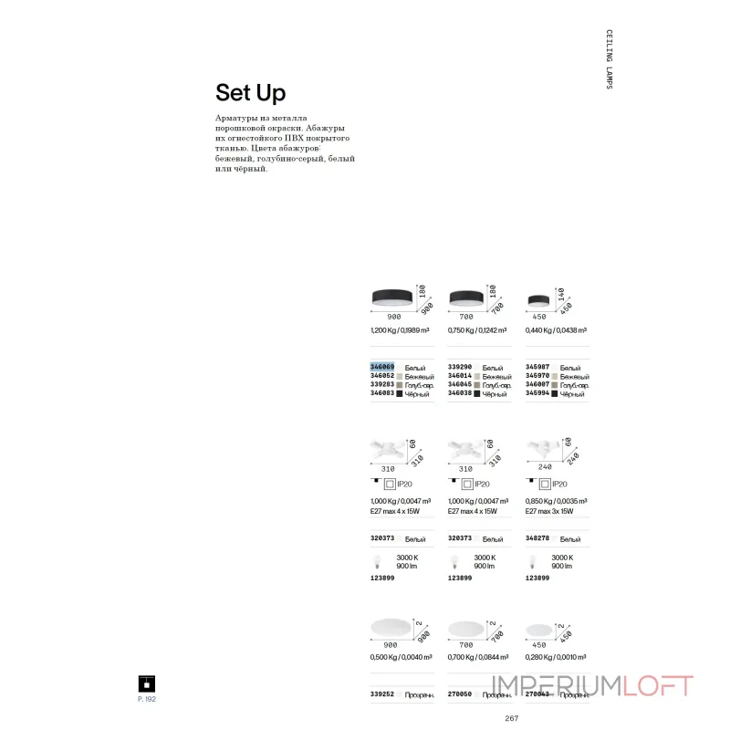 Абажур Ideal Lux SET UP 345970