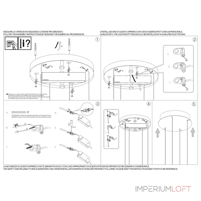 Подвесная люстра Ideal Lux OZ 352411