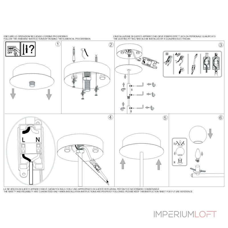 Люстра на штанге Ideal Lux GOURMET 289489