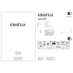 Уличный настенный светильник Ideal Lux Twin 213330