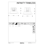 Потолочный встраиваемый светильник Ideal Lux INFINITY 356129
