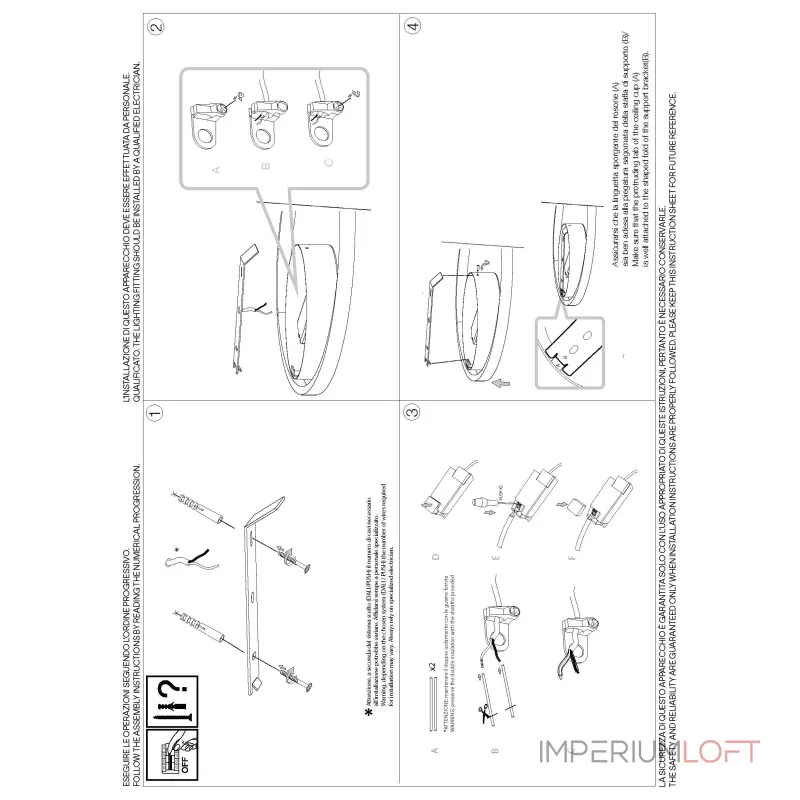 Потолочный светильник Ideal Lux OZ 352428 Потолочный светильник Ideal Lux OZ 352428