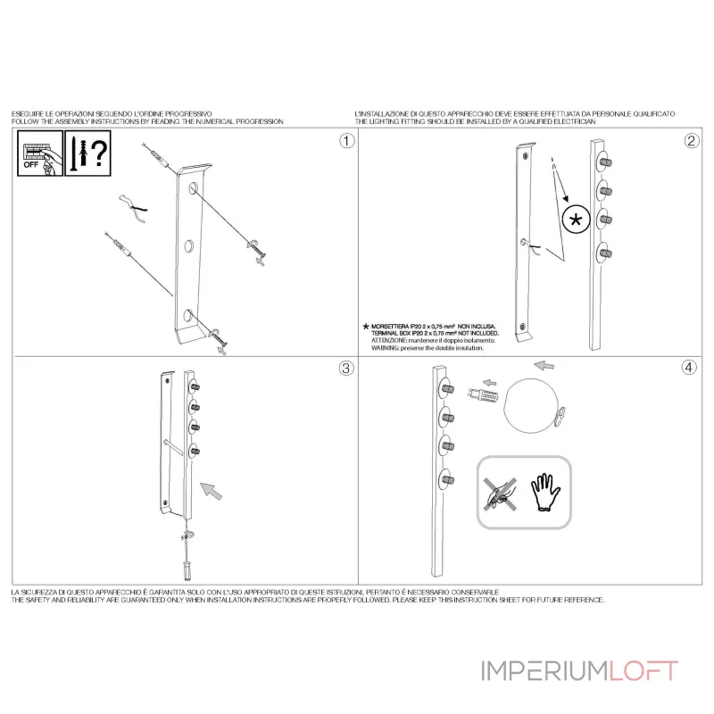 Потолочная люстра Ideal Lux BINOMIO 328454
