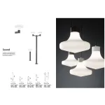 Уличный садово-парковый светильник Ideal Lux Sound 146836