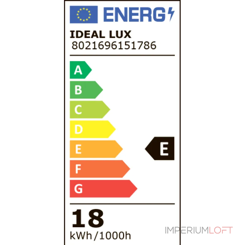 Филаментная лампа Ideal Lux LAMPADINE E27 151786