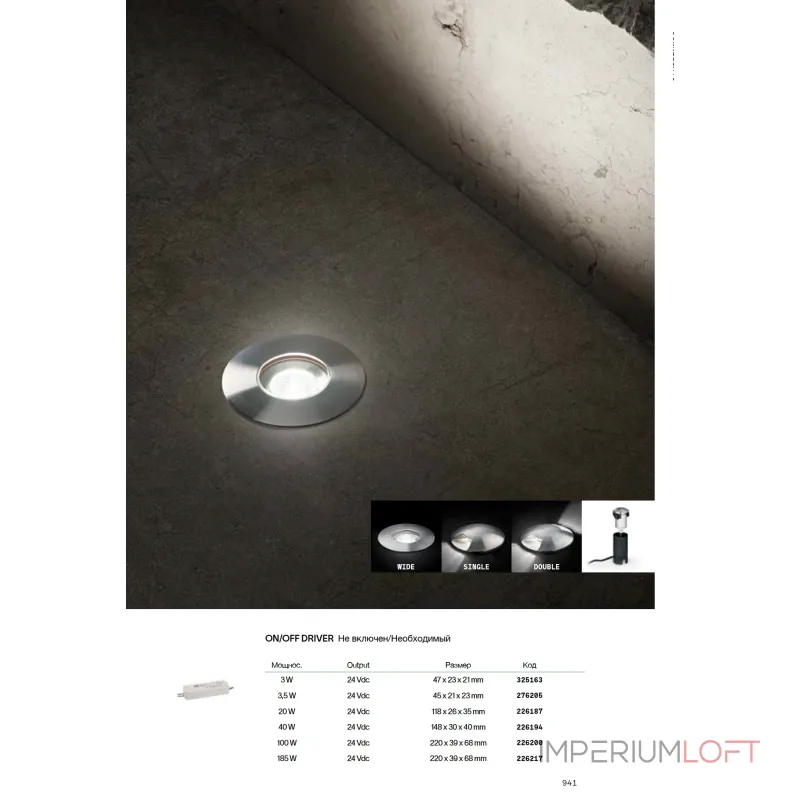 Уличный встраиваемый светильник Ideal Lux ROCKET 370989 Уличный встраиваемый светильник Ideal Lux ROCKET 370989