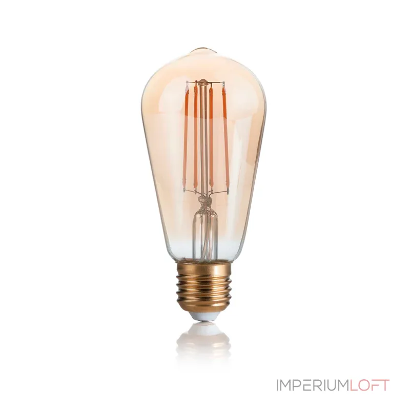 Филаментная лампа Ideal Lux LAMPADINE E27 Янтарь Филаментная лампа Ideal Lux LAMPADINE E27 Янтарь